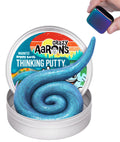 Crazy Aaron's Happy Earth Thinking Putty - Blue Magnetic Putty with Rainbow Magnet, 90g, 4-Inch Tin