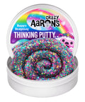 Crazy Aaron's Happy Hedgehog Thinking Putty – Clear Putty with Rainbow Glitter, Never Dries Out, 4-Inch Tin, 90g