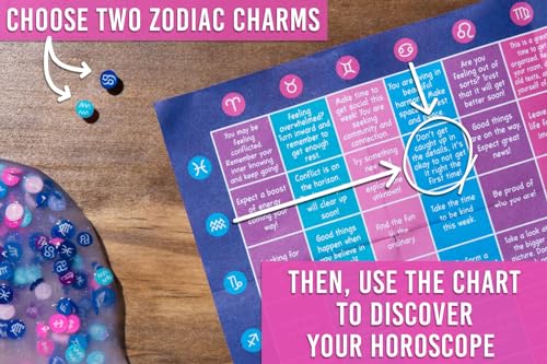 Crazy Aaron's Horoscope Thinking Putty – Sensory Toy with Zodiac Charms, 4" Tin, Made in USA