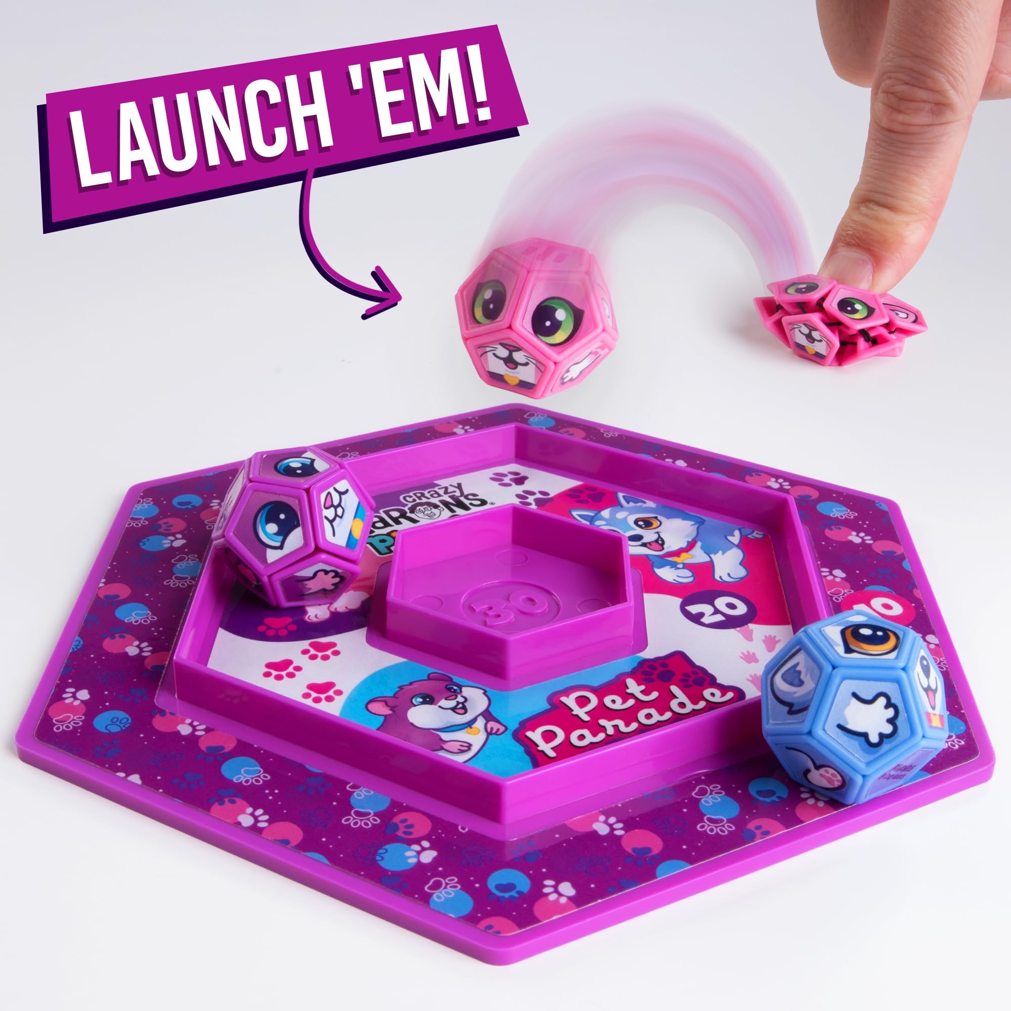 Crazy Aaron's Pinchies Pet Parade Series #1 Fidget Toy – Tactile Sensory Game for Kids & Teens