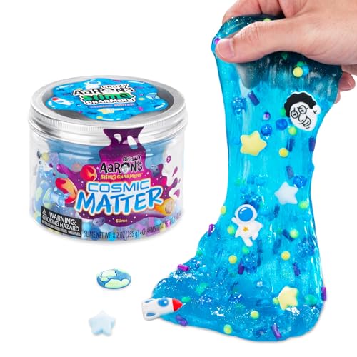 Crazy Aaron's Slime Charmers Cosmic Matter Blue Water Slime with Charms – Sensory Toy for Kids Ages 3+