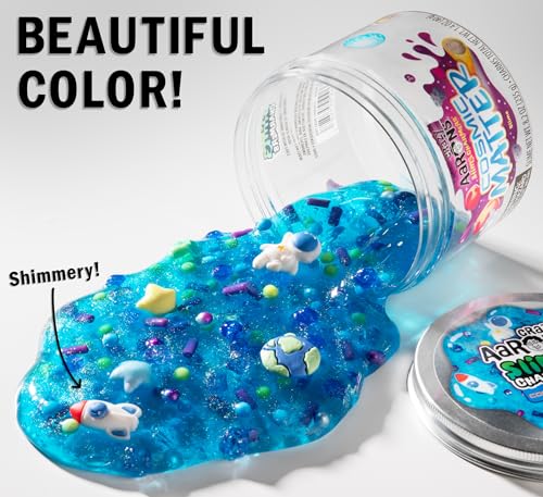 Crazy Aaron's Slime Charmers Cosmic Matter Blue Water Slime with Charms – Sensory Toy for Kids Ages 3+