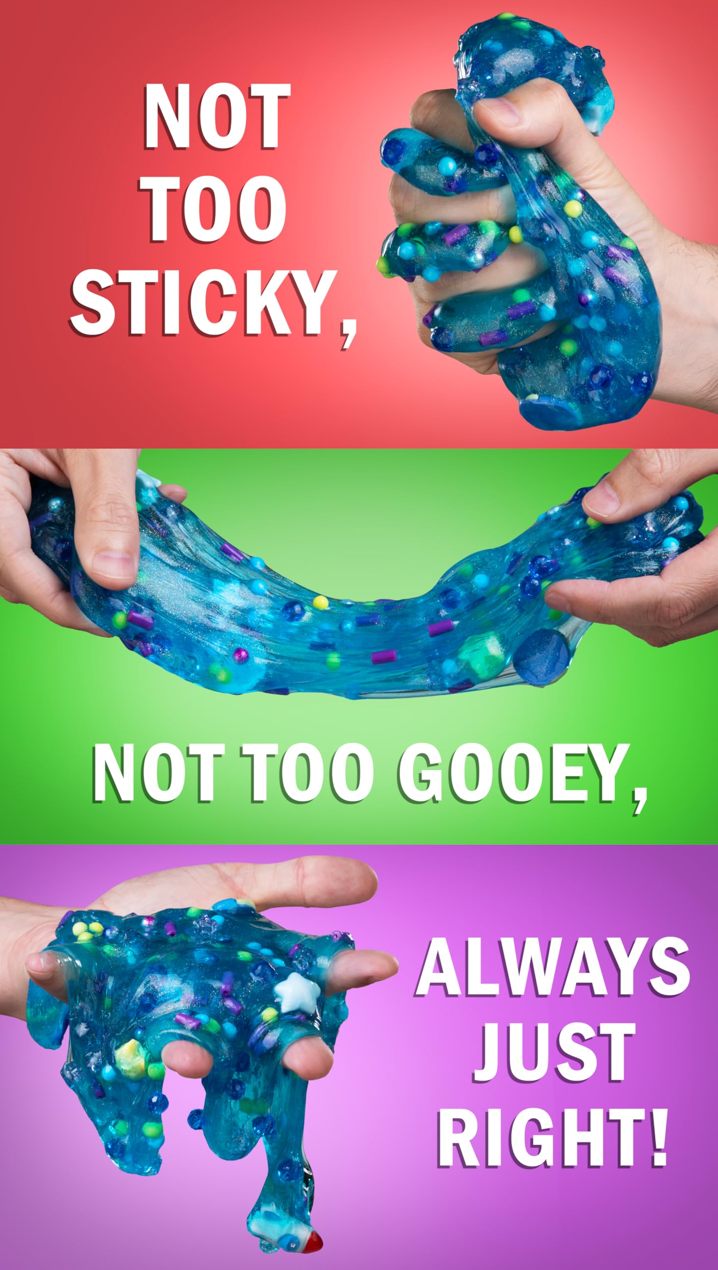 Crazy Aaron's Slime Charmers Cosmic Matter Blue Water Slime with Charms – Sensory Toy for Kids Ages 3+