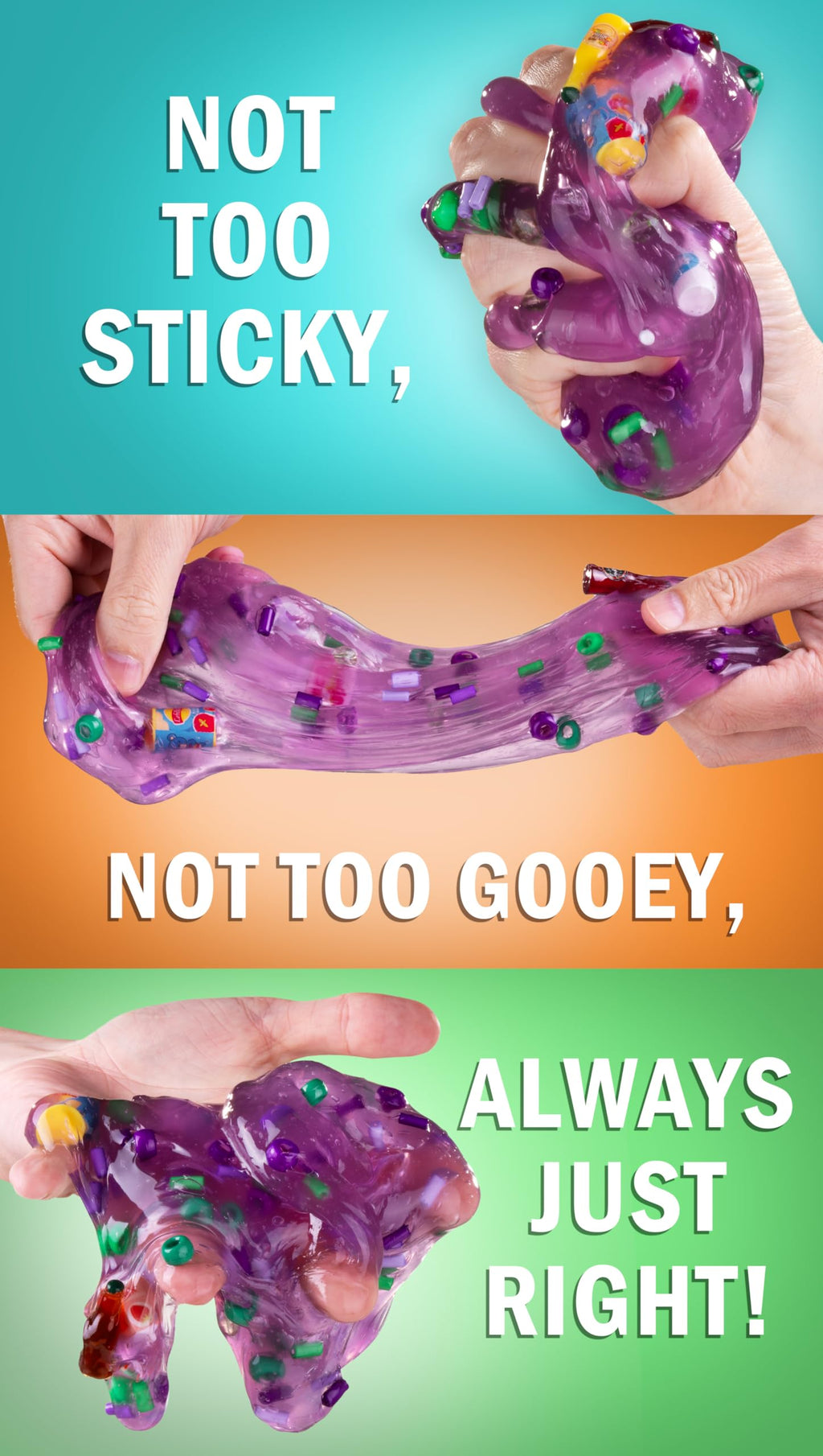 Crazy Aaron's Slime Charmers Mini Mini Mart Purple Buttery Slime – Grape Scented Sensory Toy with Food Charms (8.2 oz)