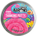 Crazy Aaron's Sponge Putty Thinking Putty – Hot Pink with Beads, Never Dries Out (3.2 oz, Made in USA)