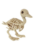 Crazy Bonez Skeleton Duckling – 5.75" Halloween Figurine, All-Weather Plastic, Realistic Bone Detail