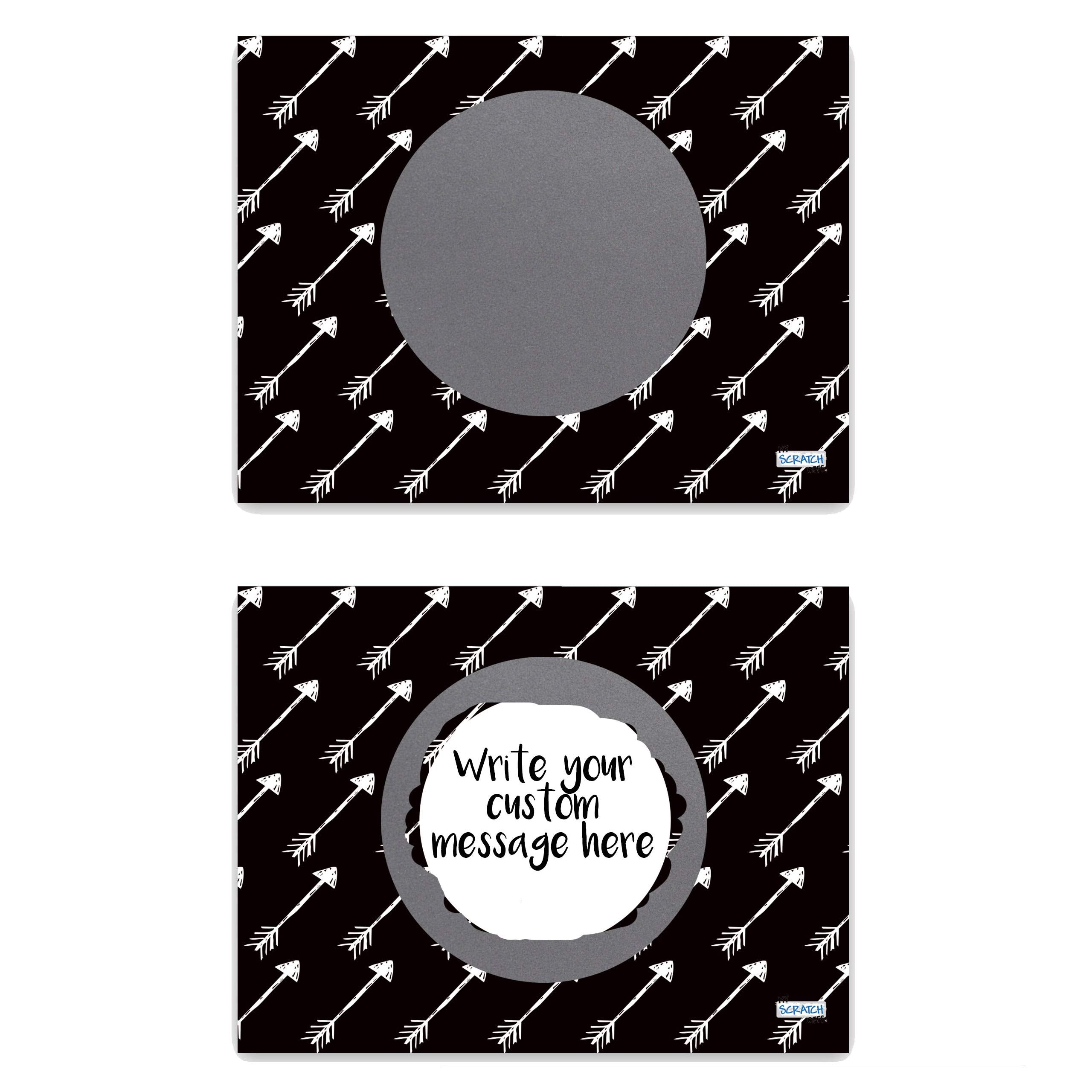 Create Your Own Scratch Off Surprises: 20 Pack of Arrow Design Cards and Stickers from My Scratch Offs
