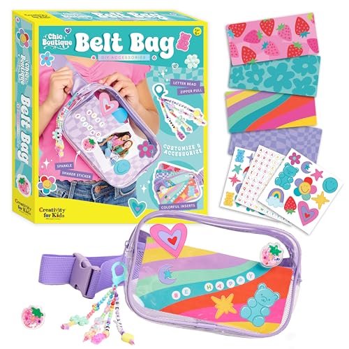 Creativity for Kids Chic Boutique Belt Bag - DIY Fashion Craft Kit for Girls Ages 6+