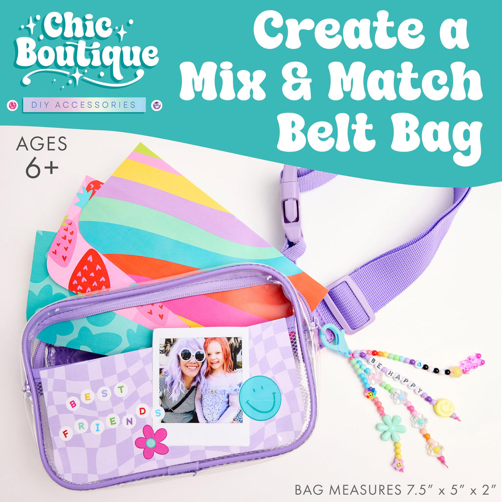 Creativity for Kids Chic Boutique Belt Bag - DIY Fashion Craft Kit for Girls Ages 6+