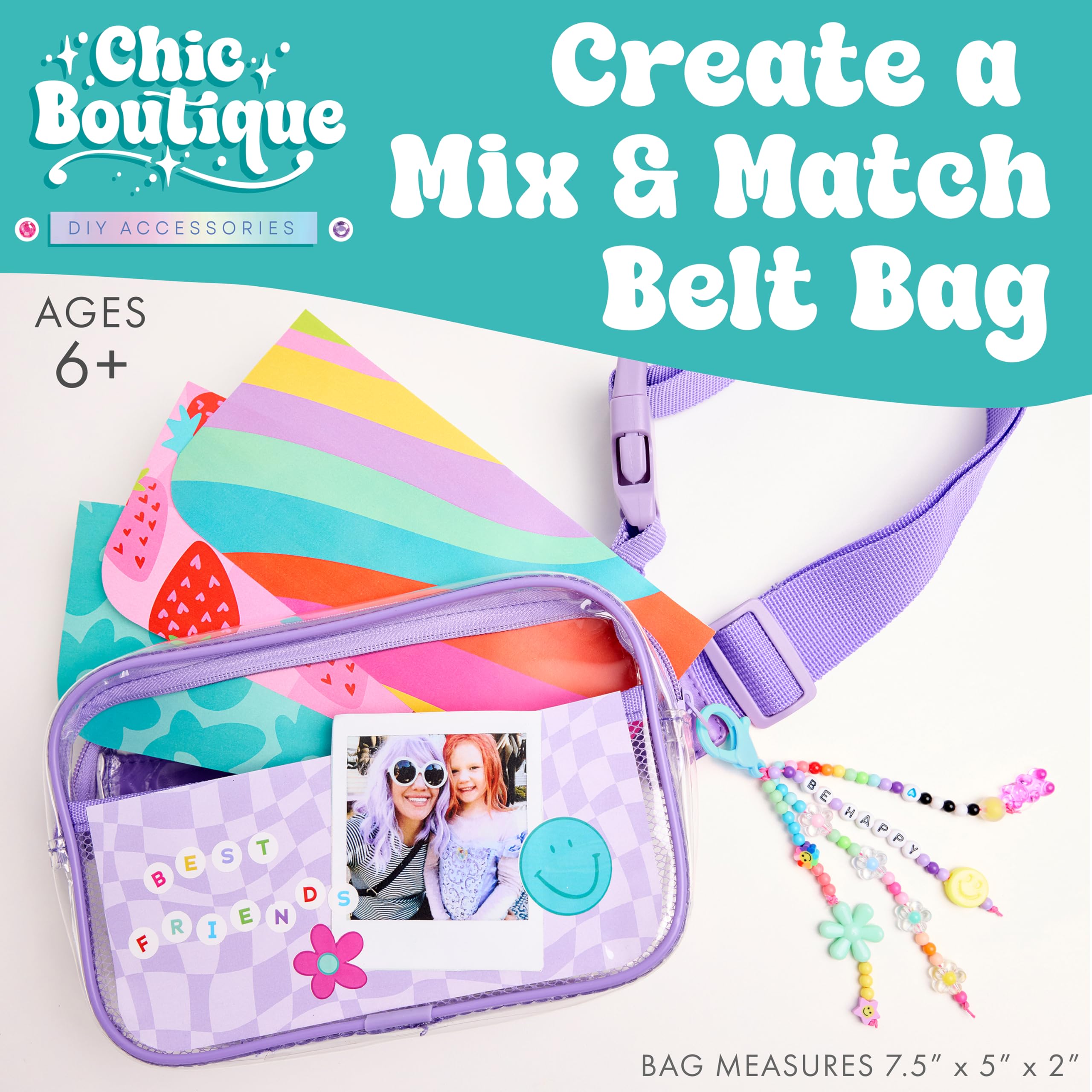 Creativity for Kids Chic Boutique Belt Bag - DIY Fashion Craft Kit for Girls Ages 6+