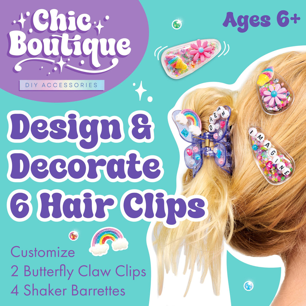 Creativity for Kids Chic Boutique Hair Clips: DIY Hair Clip Kit for Girls Ages 6+