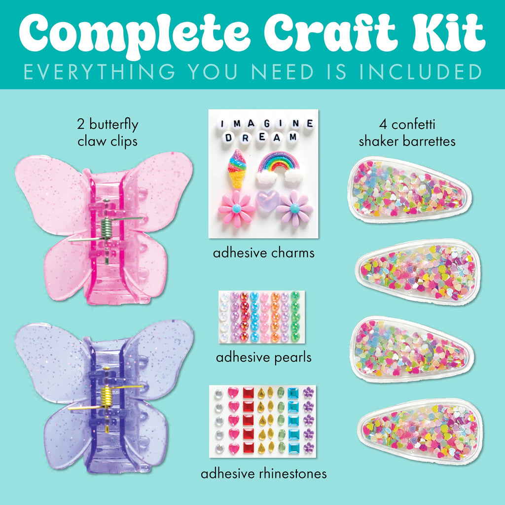 Creativity for Kids Chic Boutique Hair Clips: DIY Hair Clip Kit for Girls Ages 6+
