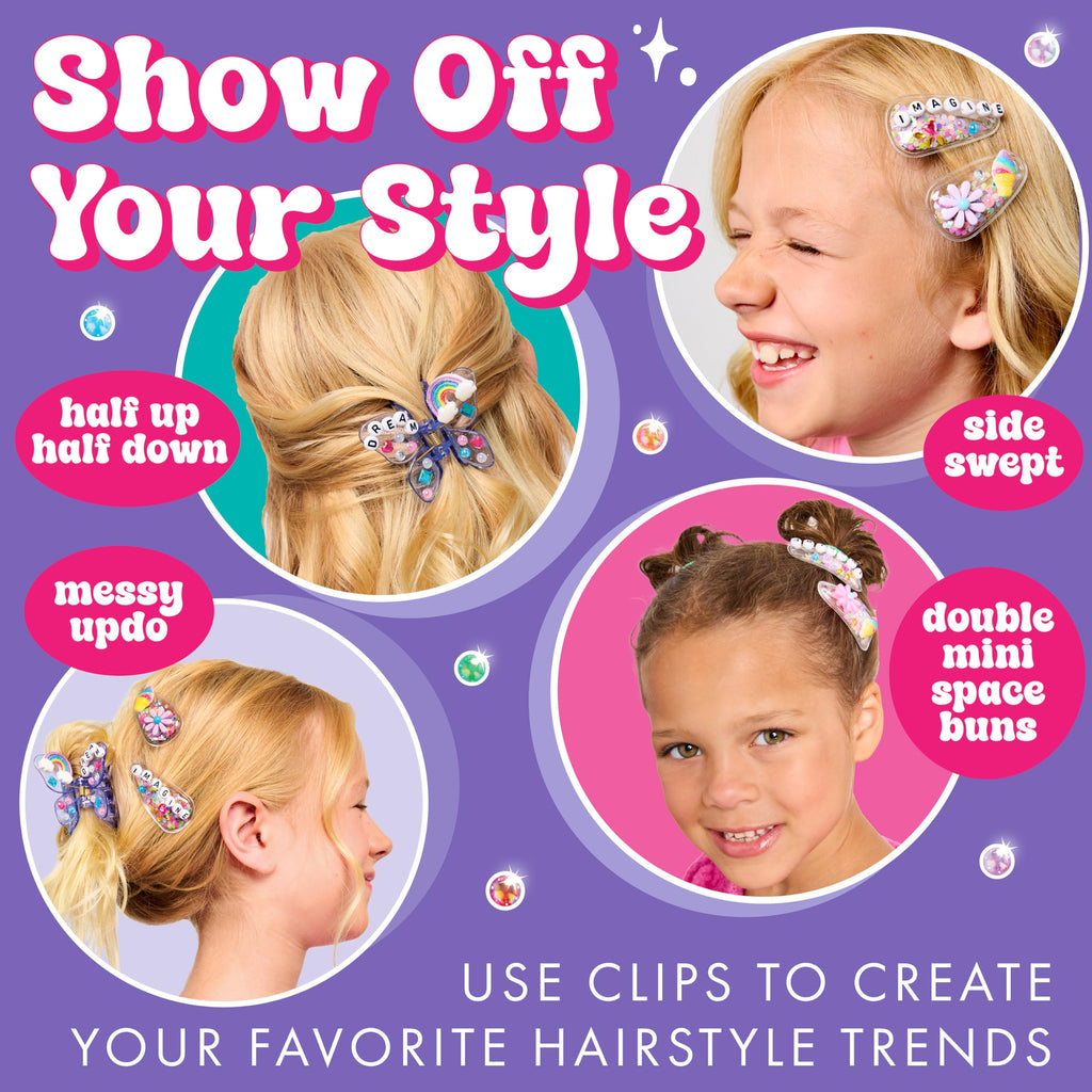 Creativity for Kids Chic Boutique Hair Clips: DIY Hair Clip Kit for Girls Ages 6+