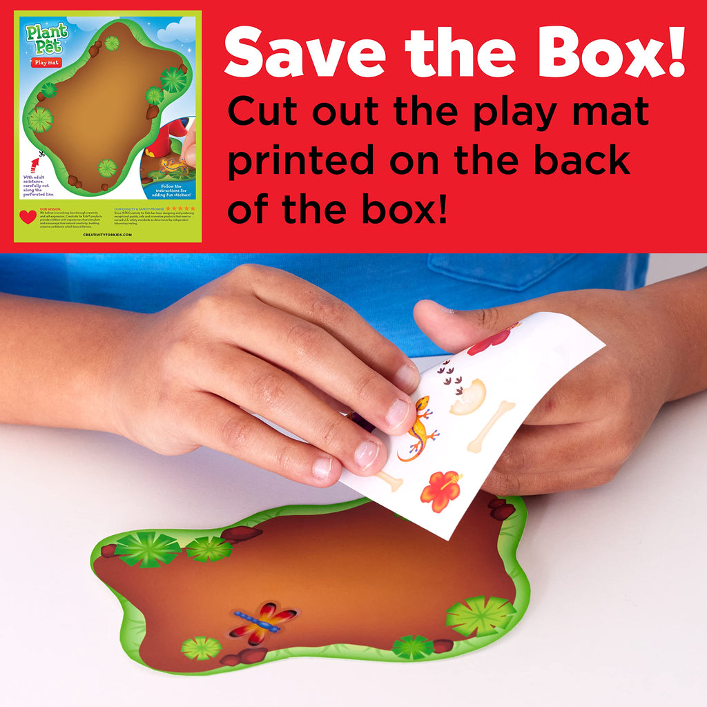 Creativity for Kids Dinosaur Self-Watering Plant Pet - Paint, Decorate & Grow Chia Seeds, Ages 6+