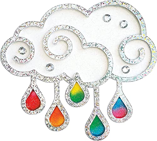 Creativity for Kids Easy Sparkle Window Art Kit – 7 Peel-and-Press Designs for Ages 6+