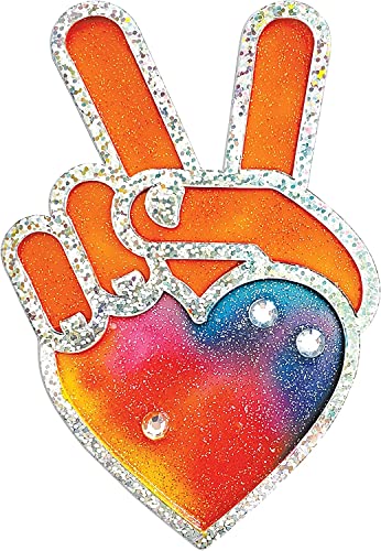 Creativity for Kids Easy Sparkle Window Art Kit – 7 Peel-and-Press Designs for Ages 6+