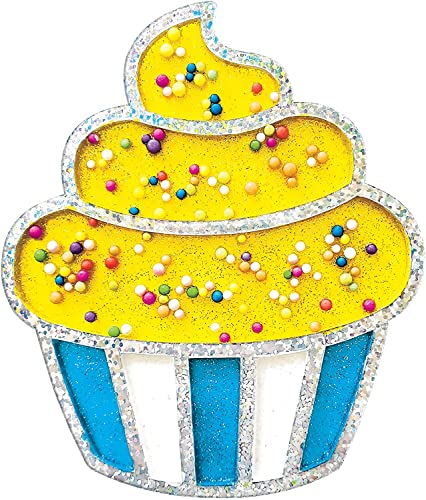 Creativity for Kids Easy Sparkle Window Art Kit – 7 Peel-and-Press Designs for Ages 6+
