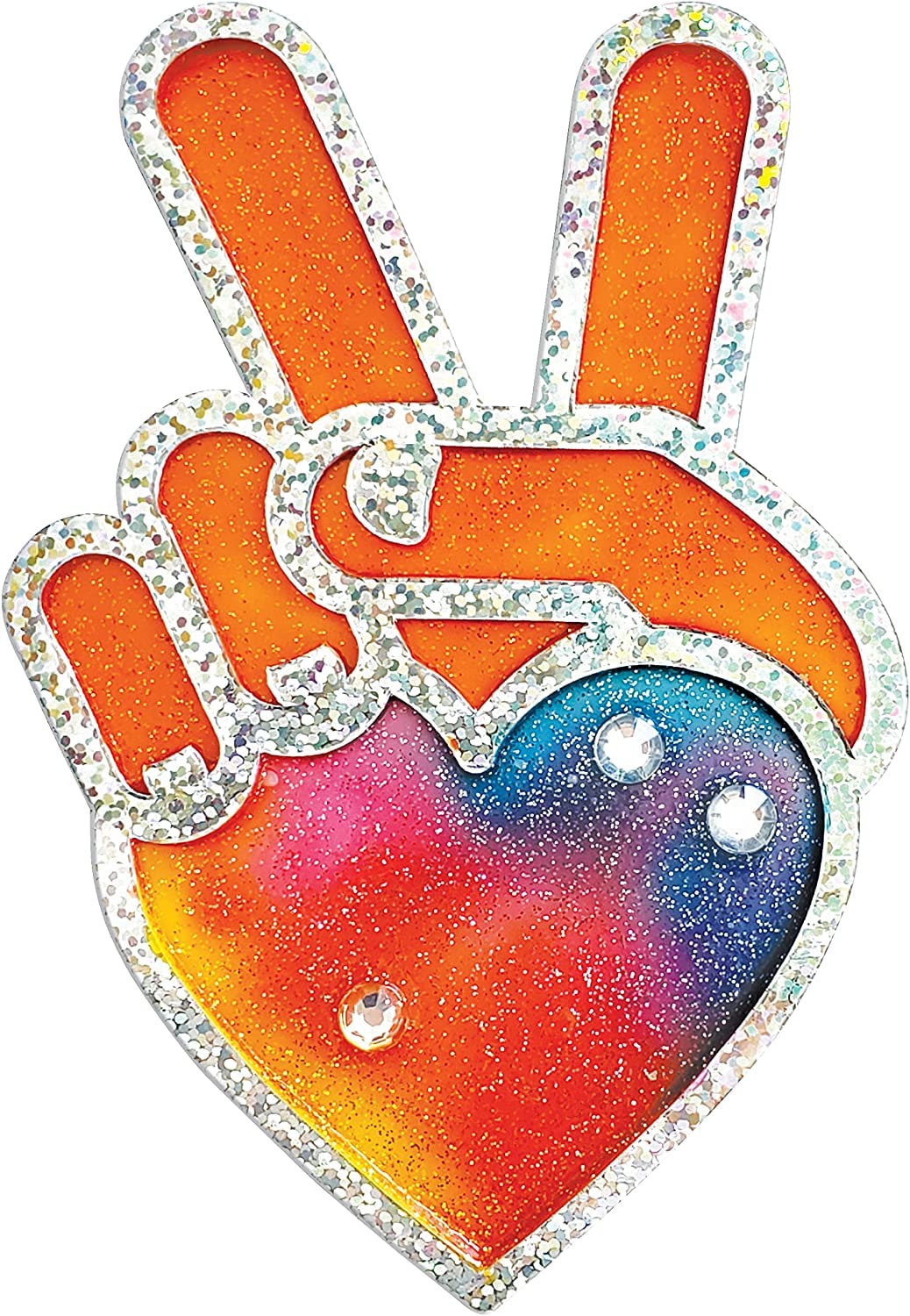 Creativity for Kids Easy Sparkle Window Art Kit – 7 Peel-and-Press Designs for Ages 6+