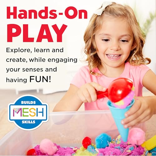 Creativity for Kids Ice Cream Shop Sensory Bin – 28-Piece Pretend Play Set for Ages 3+