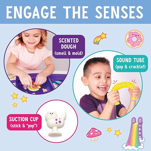 Creativity for Kids Magical Playground Sensory On-the-Go Kit – Unicorn Sensory Bin for Toddlers Ages 3-5