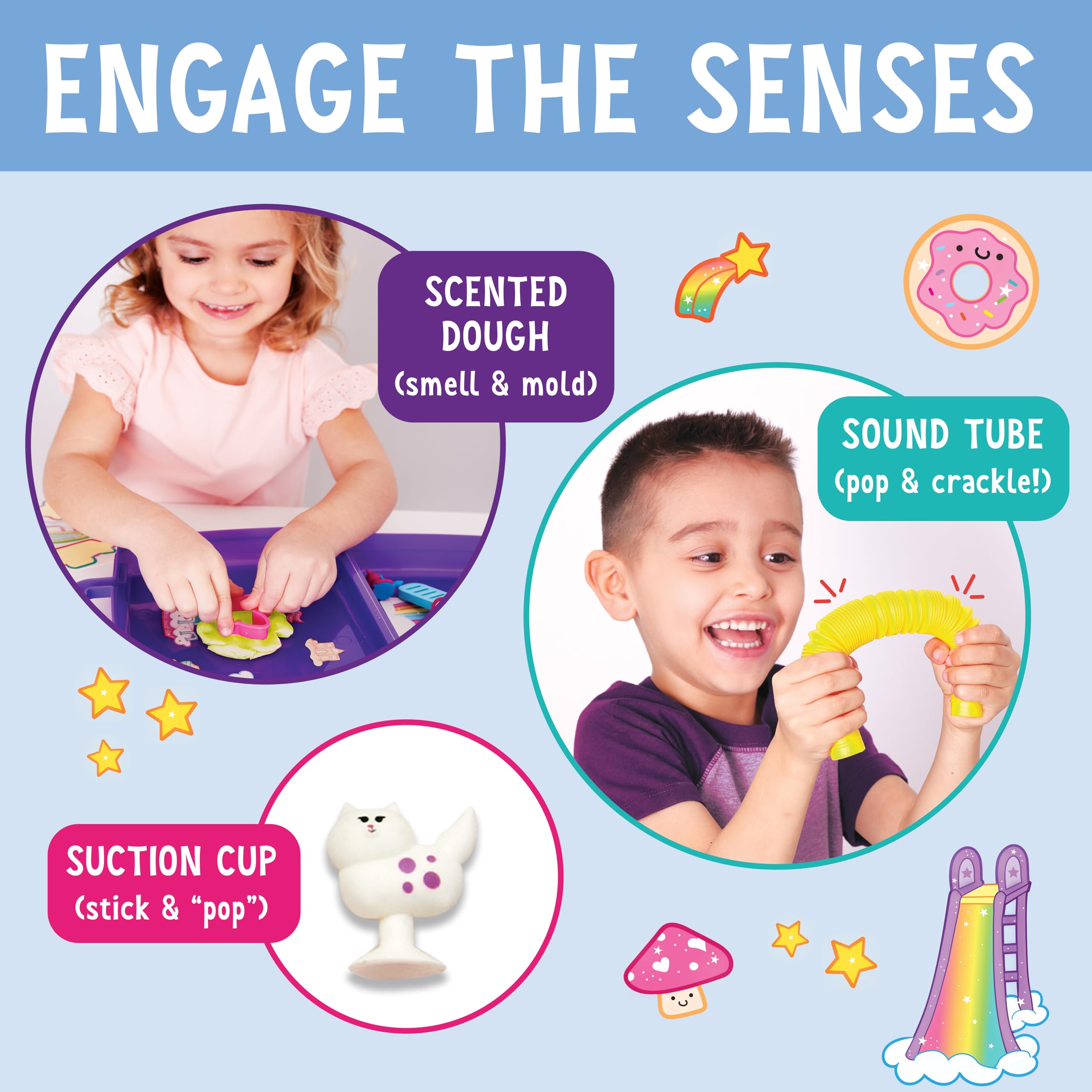 Creativity for Kids Magical Playground Sensory On-the-Go Kit – Unicorn Sensory Bin for Toddlers Ages 3-5