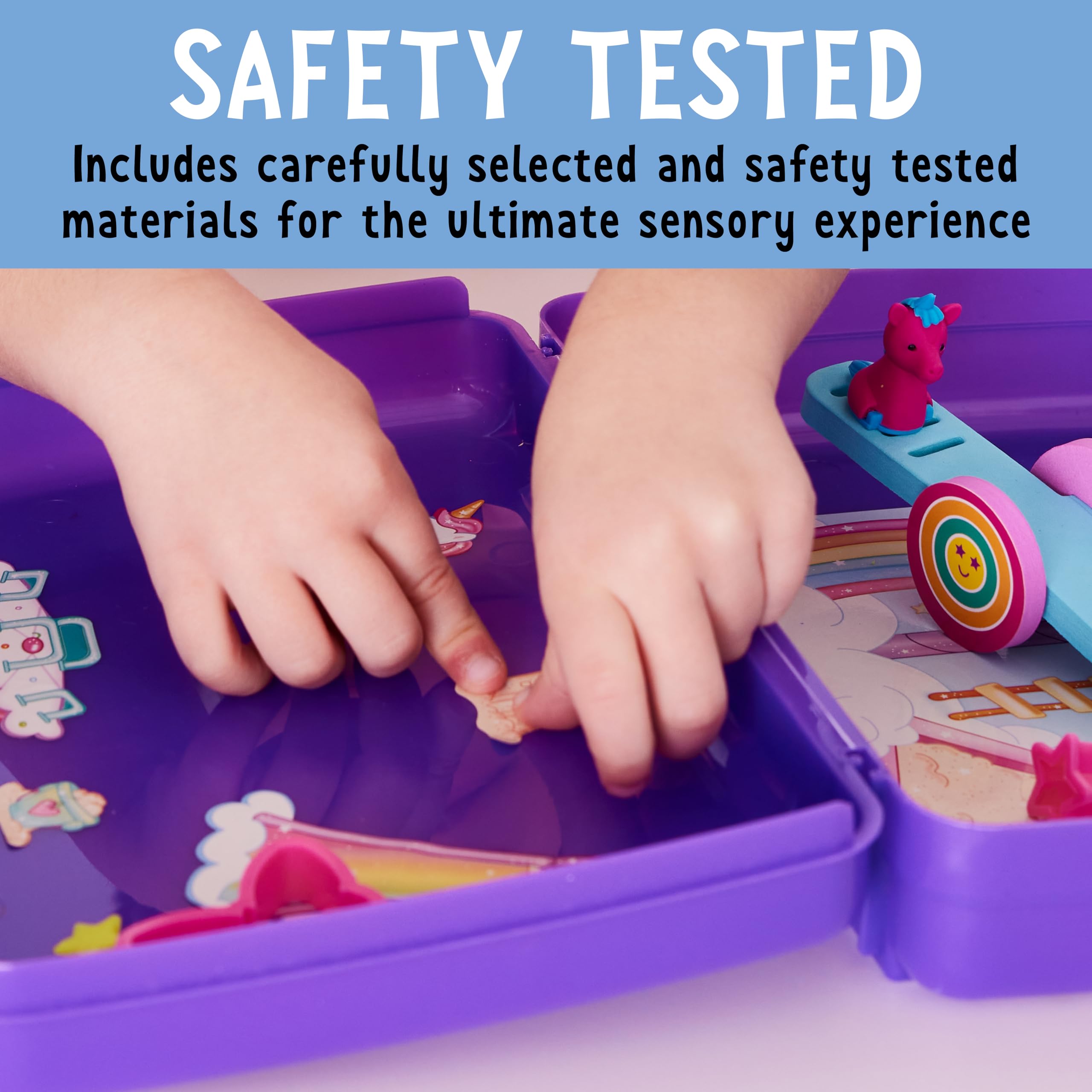 Creativity for Kids Magical Playground Sensory On-the-Go Kit – Unicorn Sensory Bin for Toddlers Ages 3-5
