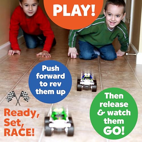 Creativity for Kids Monster Trucks Craft Kit – Customize 2 Pull-Back Toy Trucks with Stickers and Ramp, Ages 5-8