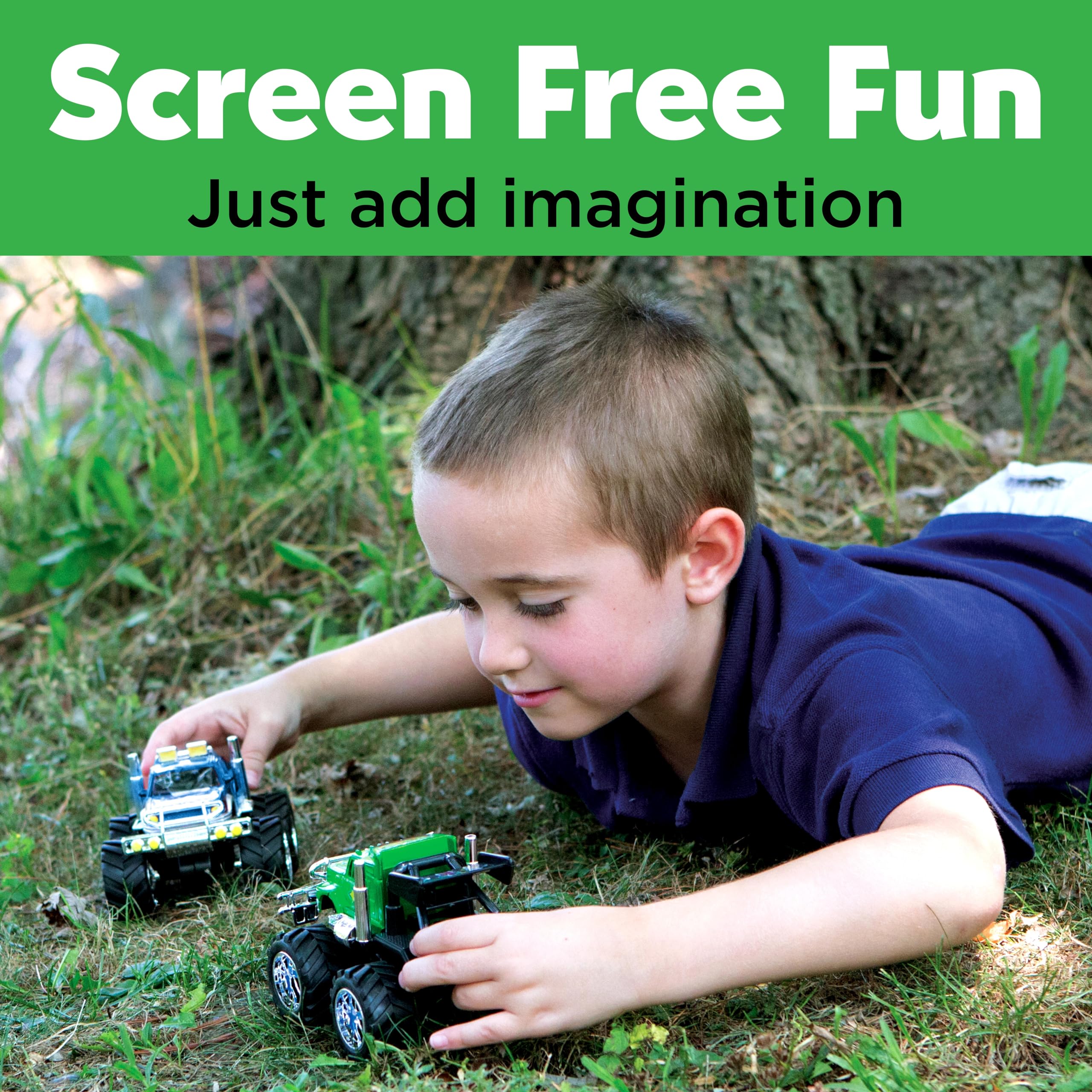 Creativity for Kids Monster Trucks Craft Kit – Customize 2 Pull-Back Toy Trucks with Stickers and Ramp, Ages 5-8
