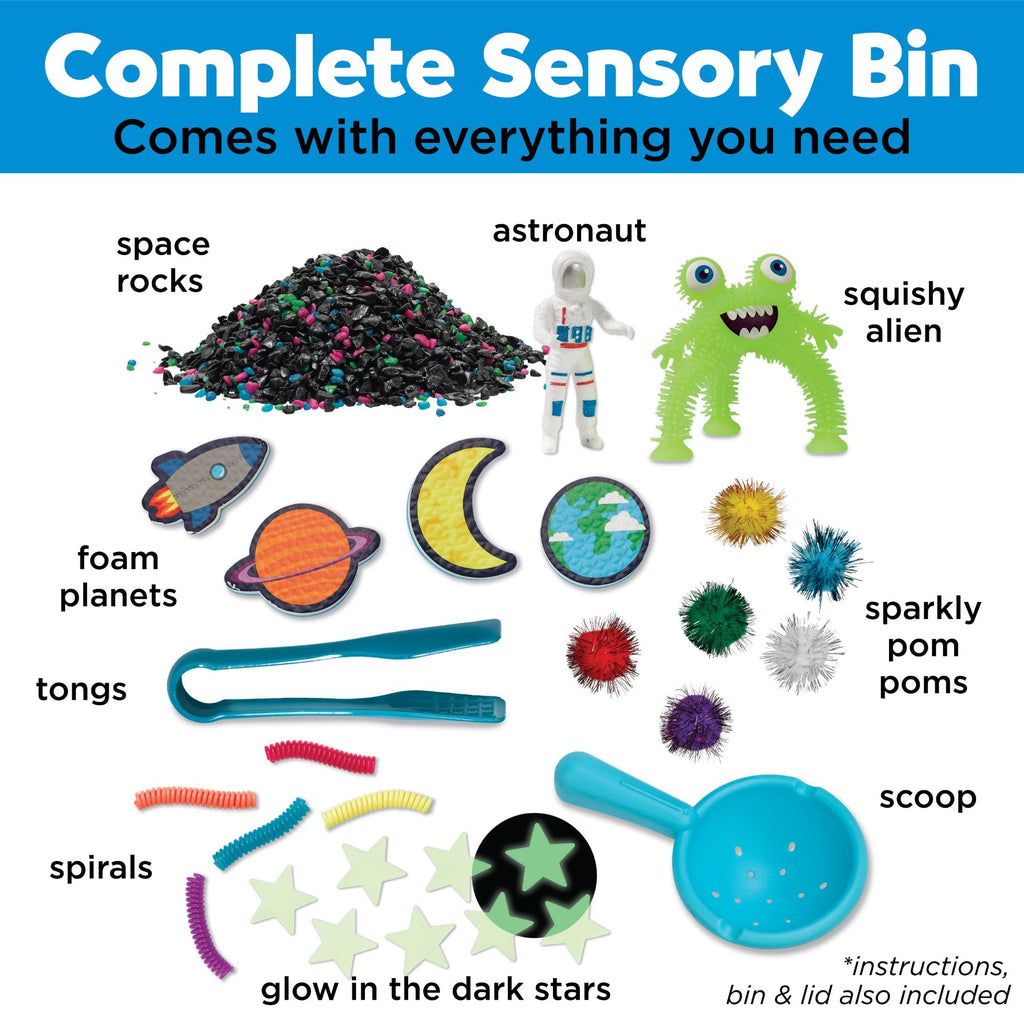 Creativity for Kids Outer Space Sensory Bin – Space Toys for Toddlers Ages 3-5+