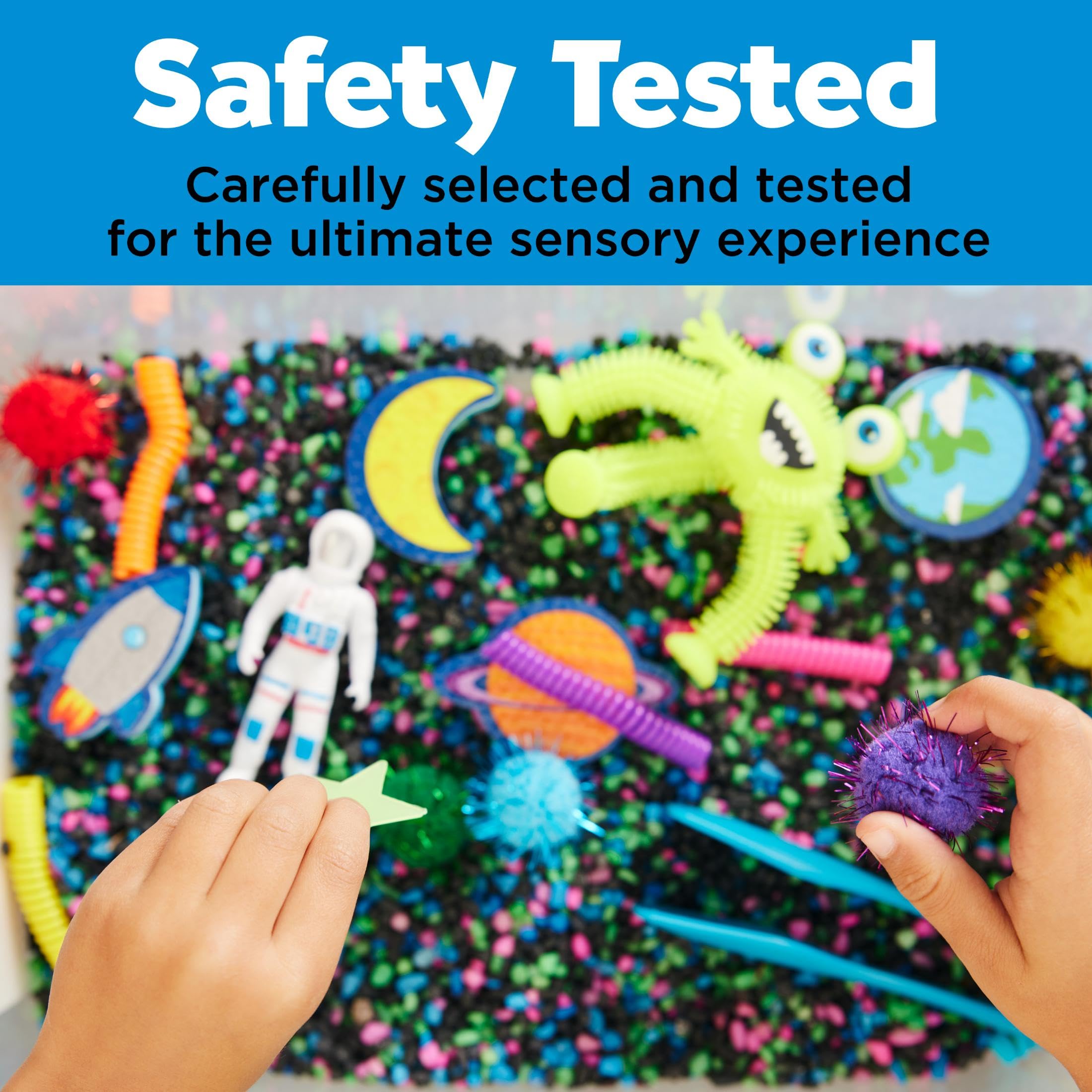 Creativity for Kids Outer Space Sensory Bin – Space Toys for Toddlers Ages 3-5+