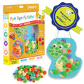 Creativity for Kids Pom Pom Pictures Dinosaurs Craft Kit – Toddler Sensory Play with Reusable Dinosaur Boards