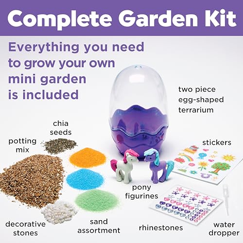 Creativity for Kids Pony Terrarium Kit – Horse Gifts for Girls Ages 6+