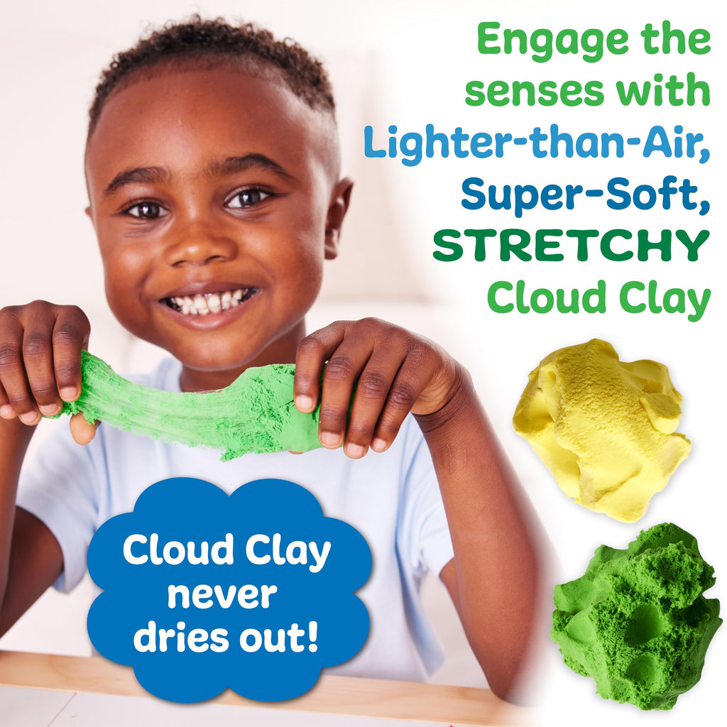 Creativity for Kids Sensory Pack - Farm: Soft Cloud Clay & Animal Figurines for Toddlers (Ages 3+)