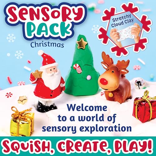 Creativity for Kids Sensory Pack Christmas – Portable Sensory Play Kit for Toddlers Ages 3+