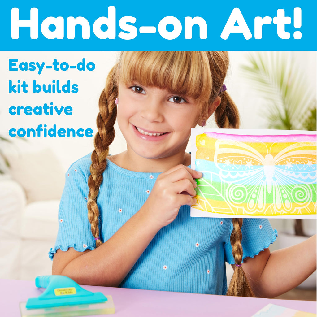 Creativity for Kids Squeegeez Magic Reveal Craft Kit: Butterfly Painting Activity for Ages 7+