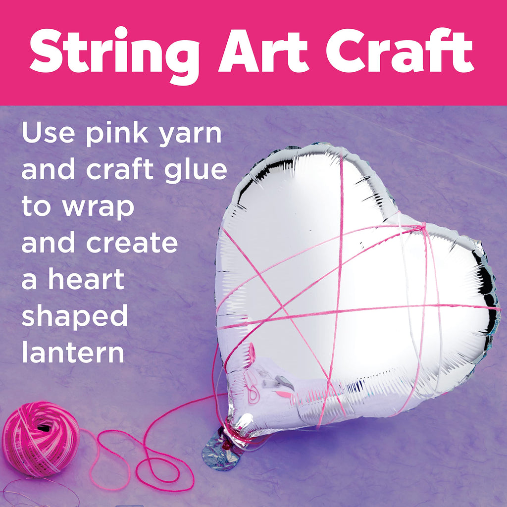 Creativity for Kids String Art Heart Light Kit – Glowing Lantern Craft for Ages 8+