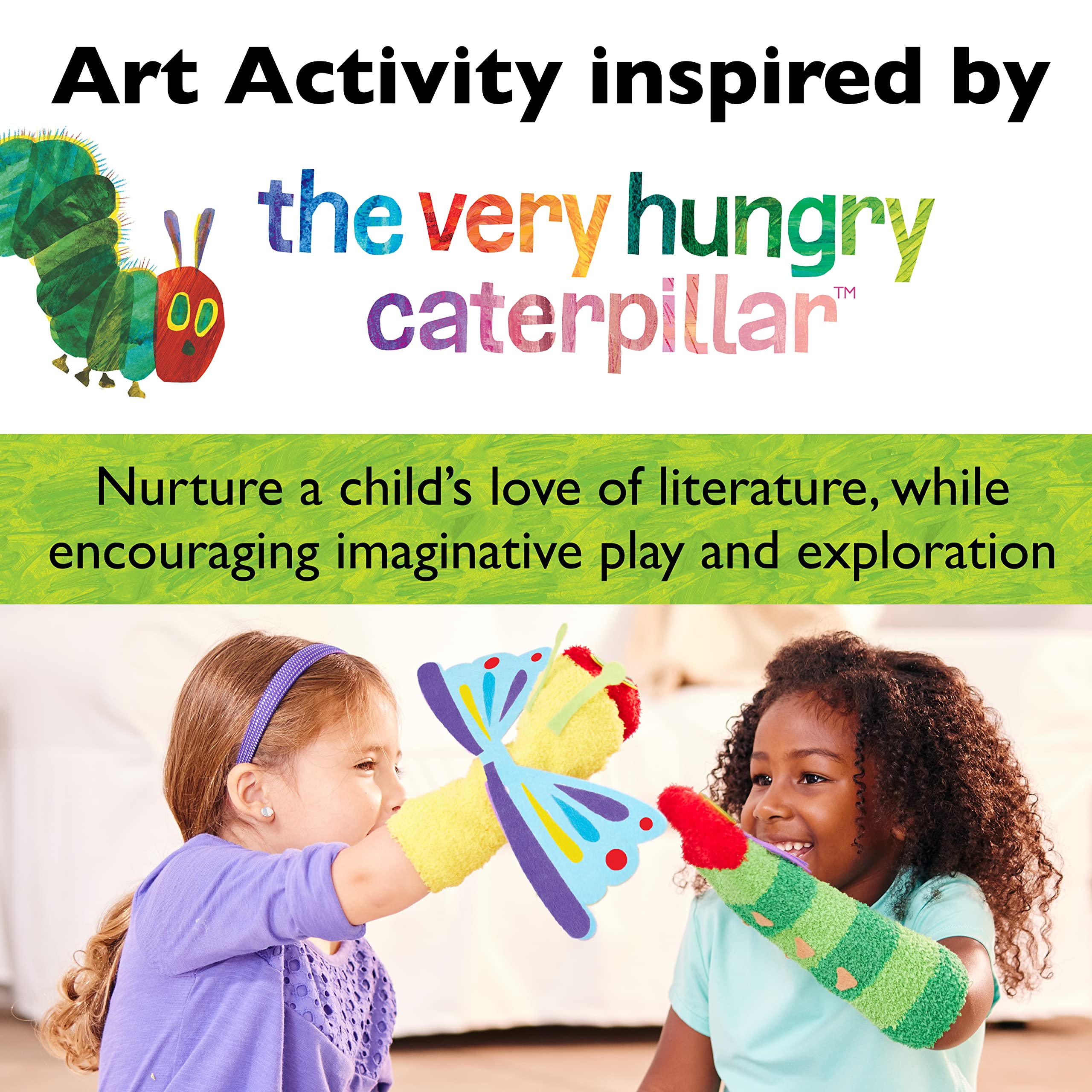 Creativity for Kids The Very Hungry Caterpillar Story Puppets: DIY Sock Puppet Kit for Toddlers (Ages 3+)