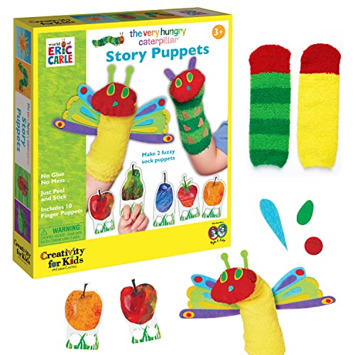 Creativity for Kids The Very Hungry Caterpillar Story Puppets: DIY Sock Puppet Kit for Toddlers (Ages 3+)