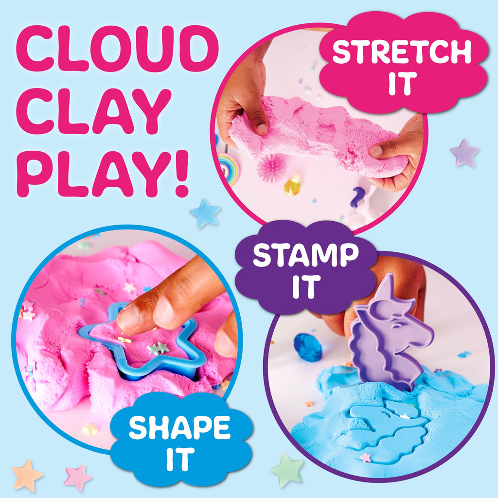 Creativity for Kids Unicorn Sensory Pack - Toddler Toys with Cloud Clay, Stamps & Figurines, Ages 3+