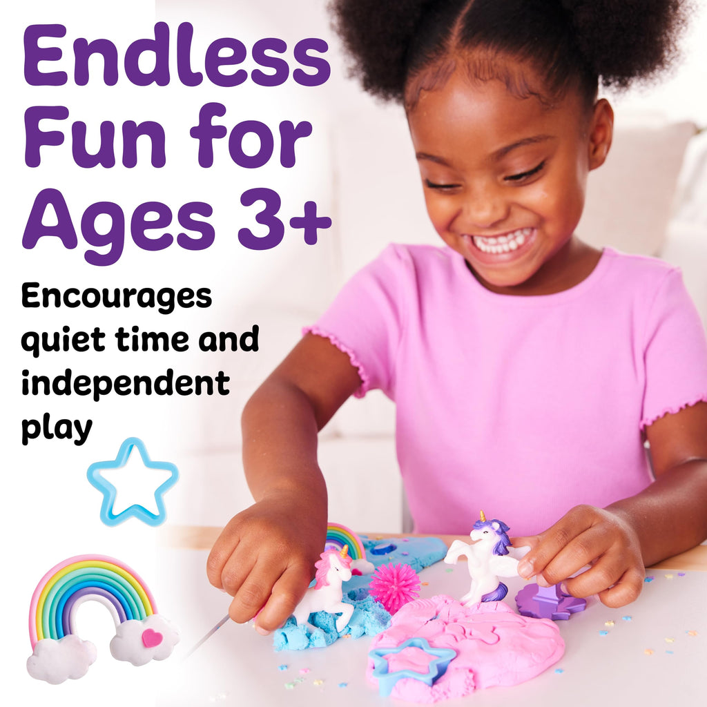 Creativity for Kids Unicorn Sensory Pack - Toddler Toys with Cloud Clay, Stamps & Figurines, Ages 3+