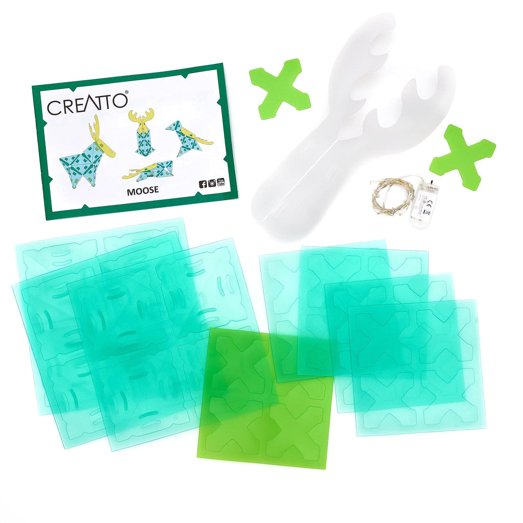 Creatto Magical Moose & Forest Friends – Light-Up 3D Craft Puzzle by Thames & Kosmos
