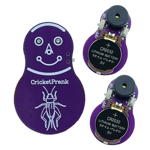 CricketPrank Noise Maker Prank (3 Pack) – Hidden Beeping Device with Random Chirp & Long Battery for Adults
