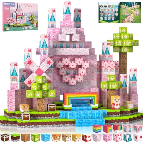Crifeton 100-Piece Magnetic Building Blocks – 0.8-Inch Cubes with Strong Magnets, STEM Montessori Toy for Ages 3+