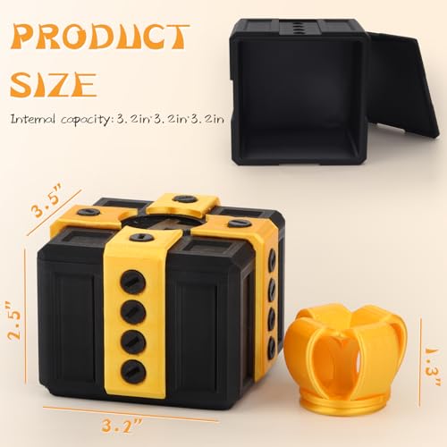 Critigulf 20-Screw Prank Gift Box for Cash & Gift Cards - Green & Red Gag Case