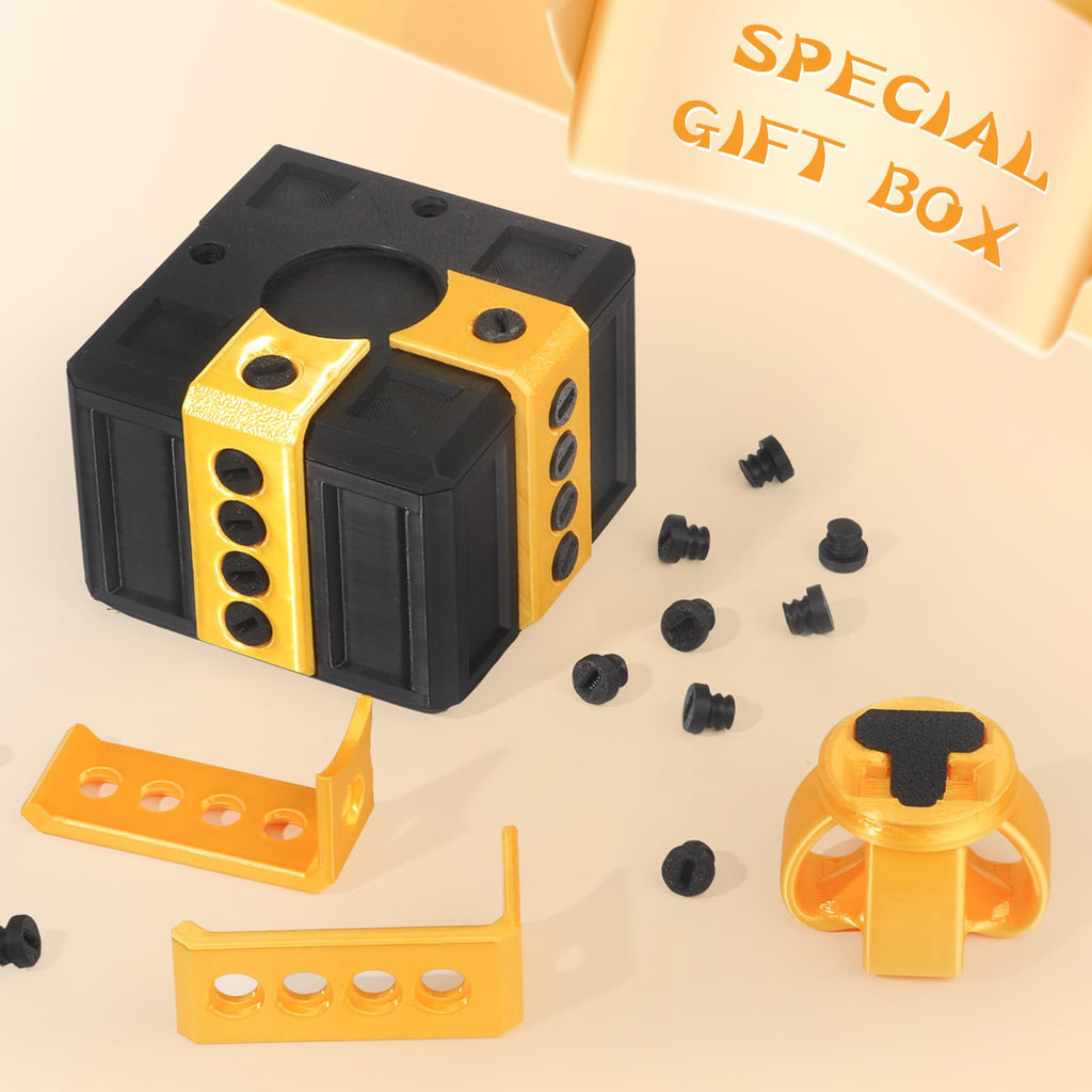 Critigulf 20-Screw Prank Gift Box for Cash & Gift Cards - Green & Red Gag Case