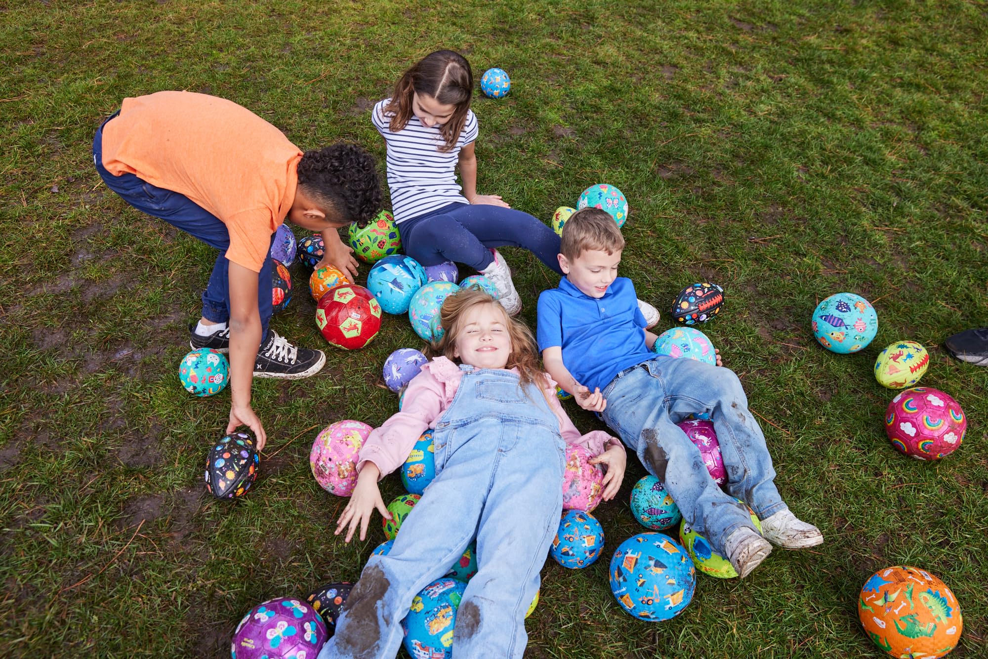 Crocodile Creek 7-Inch Space Exploration Playground Ball - Durable Rubber Kickball for Kids Ages 3+