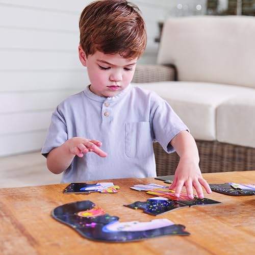 Crocodile Creek Blast Off 12-Piece Mini Jigsaw Puzzle – Floor Puzzle for Toddlers Ages 2–4