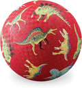 Crocodile Creek Dinosaur Playground Ball – Durable Rubber Kickball for Kids Ages 3 and Up