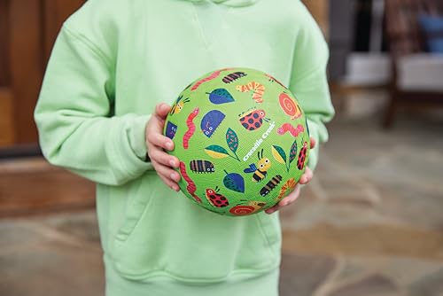 Crocodile Creek Garden Friends Playground Ball – Durable Rubber Ball for Kids 3+