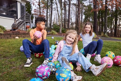 Crocodile Creek Playground Ball – Durable PVC-Free Rubber Ball for Kids Ages 3+ (Fish Design, 5" & 7" Sizes)